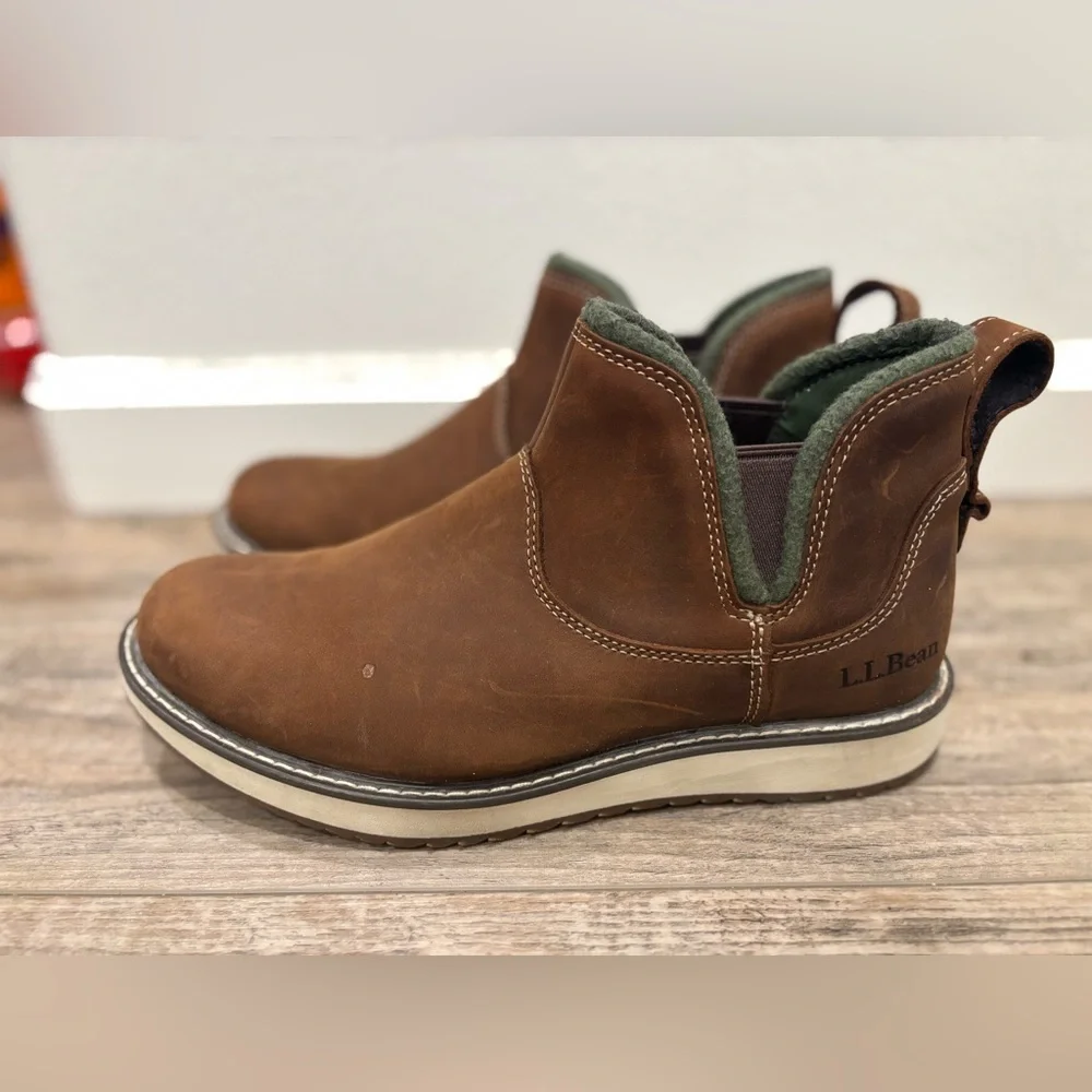 L.L. Bean Stonington Boot Plain Toe Pull On Women's Size 9